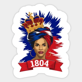 Haitian Queen Crown, Proud Haitian Woman Sticker